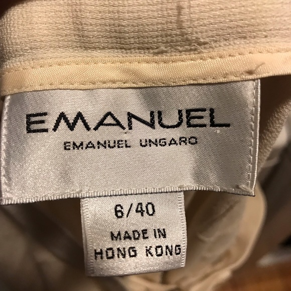 Emanuel Ungaro Ivory Jacket & Pant (2 piece suit) - Picture 7 of 7